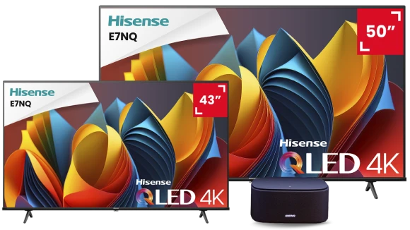 SFR Fibre et TV HISENSE E7QN 50 et 43 pouces