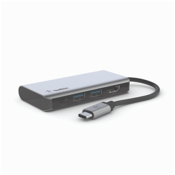 Adaptateur Hub USB-C multiport 4 en 1 Belkin noir